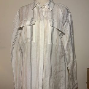 NWT - Lafayette 148 New York - Cloud Multi Button Up